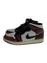 【中古】NIKE◆AIR JORDAN 1 MID SE_エア ジョーダン 1 ミッド SE/28.5cm/RED【シューズ】