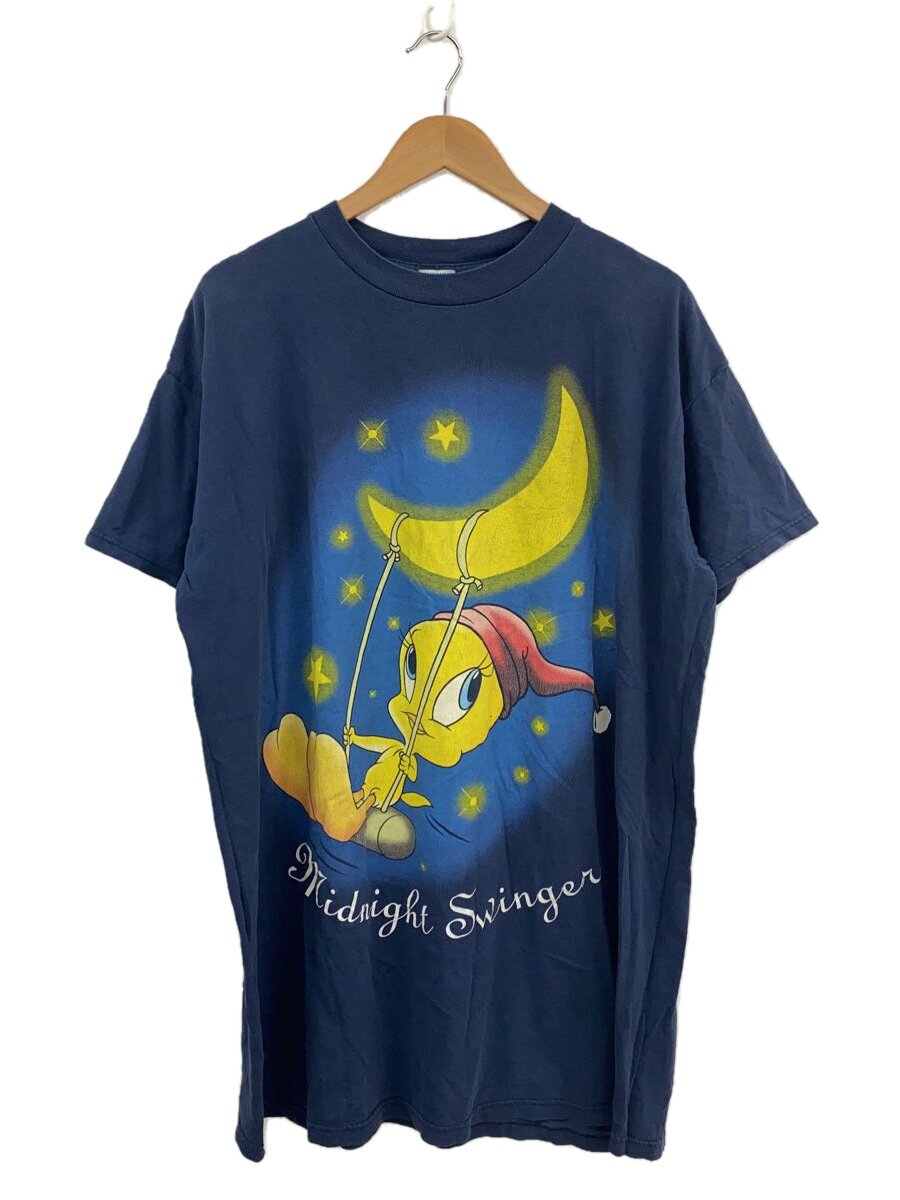 Warner Bros.◆Tweety/プリントTee/バックプリント/Midnight Swinger/ネイビー