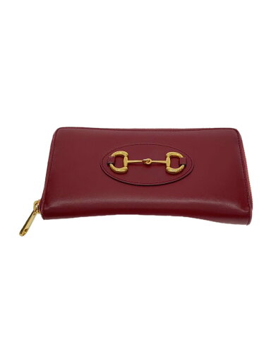 【中古】GUCCI◆ジップアラウンドウォレット_ホースビット1955/レザー/RED/レディース【服飾雑貨他】 【中古】GUCCI◆ジップアラウンドウォレット_ホースビット1955/レザー/RED/レディース【服飾雑貨他】