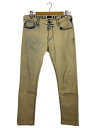 【中古】ARMANI JEANS◆ブリーチ加工/デニムパンツ/ボトム/31/コットン/WHT//【メンズウェア】