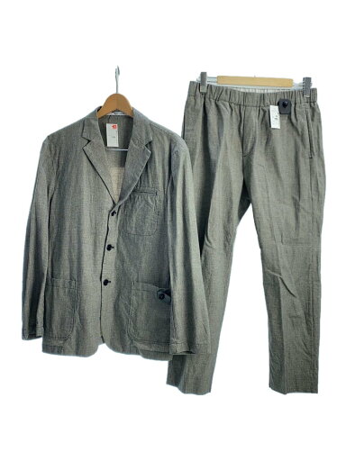 【中古】FUTURE PRIMITIVE◆セットアップ/M/コットン/GRY/千鳥格子【メンズウェア】 【中古】FUTURE PRIMITIVE◆セットアップ/M/コットン/GRY/千鳥格子【メンズウェア】