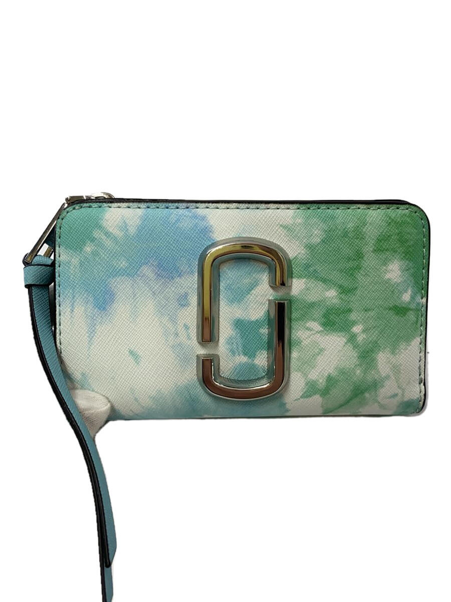 【中古】MARC JACOBS◆2つ折り財布/PVC/BLU/総柄/レディース/S114L01PF21【服飾雑貨他】