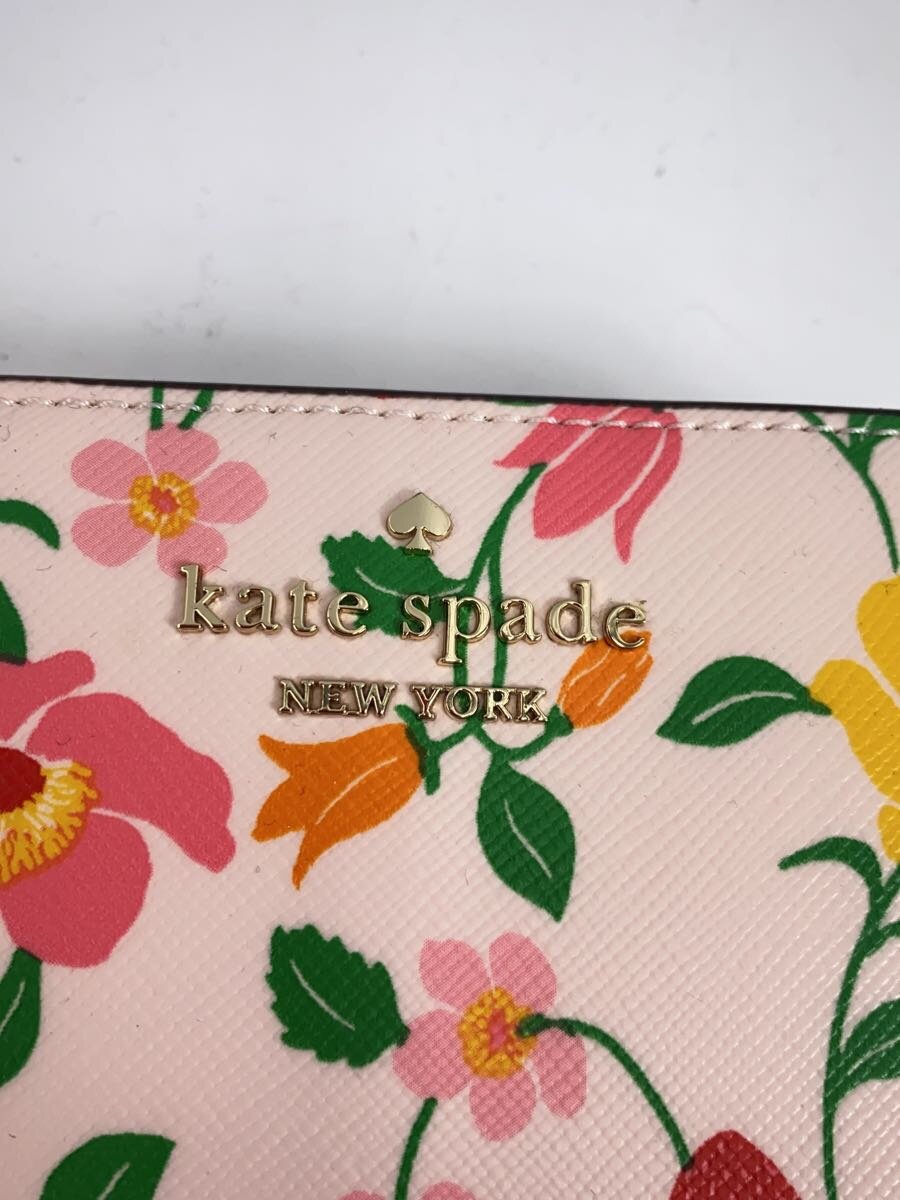 【中古】kate spade new york◆2つ折り財布/PVC/PNK/花柄/レディース/KG629【服飾雑...