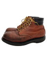 【中古】RED WING◆ANSI Z41 PT91/エンジニアブーツ/US8.5/ブラウン/レッド/レザー/2245【シューズ】