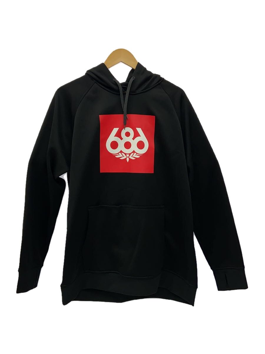 【中古】686◆ウェアー/パーカー/L/BLK【スポーツ】