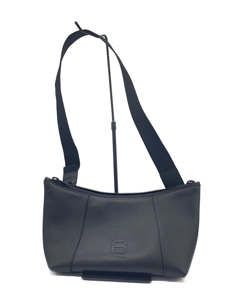 【中古】BALENCIAGA◆アワーグラスXL/ショルダーバッグ/レザー/BLK/644720.1000.T.562481//【バッグ】