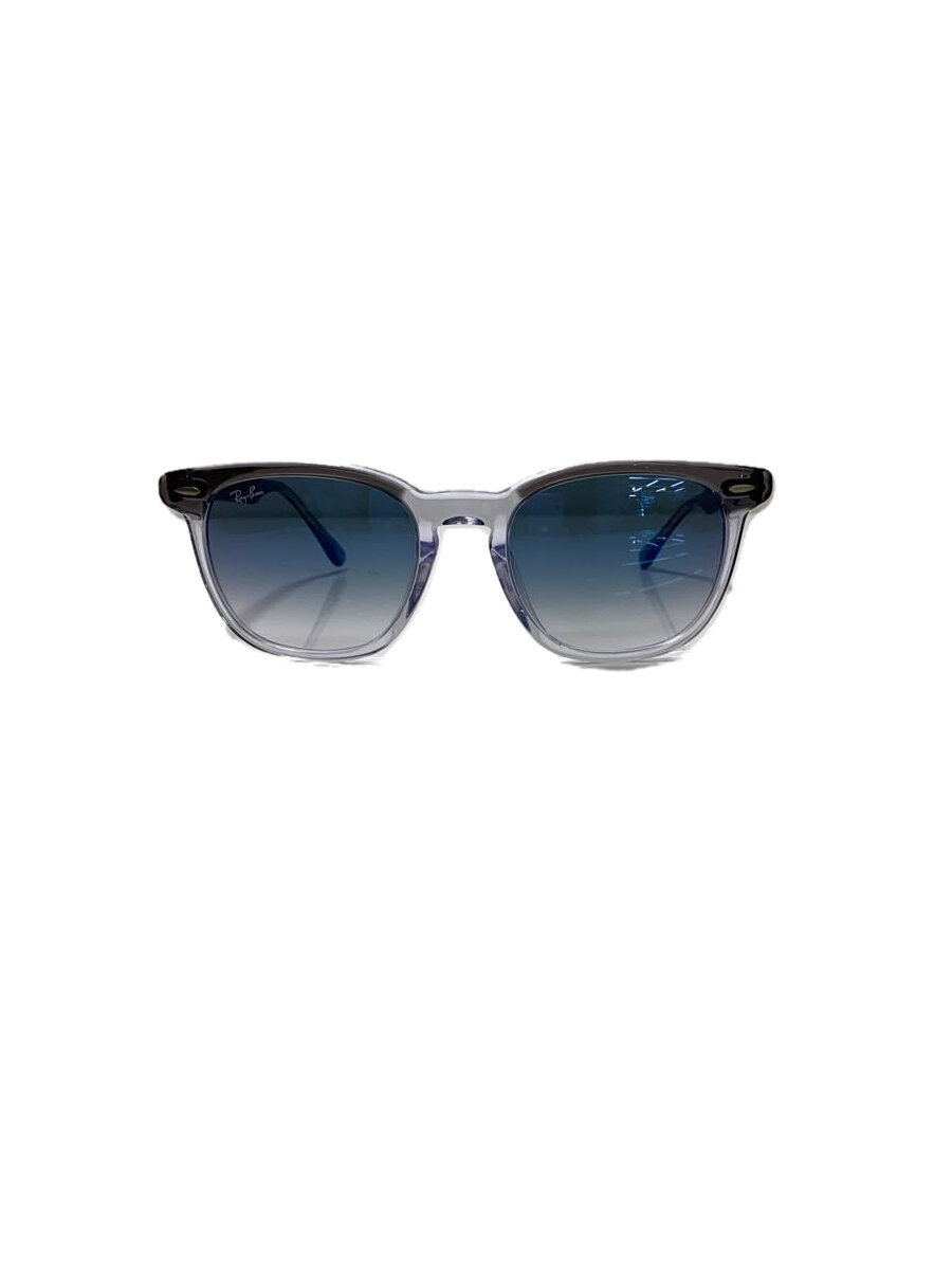 【中古】Ray-Ban◆サングラス/ウェリントン/プラスチック/クリア/透明/ブルー/青/メンズ/RB2298F【服飾雑貨他】