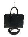 【中古】LOUIS VUITTON◆ブリーフケース/PVC/BLK/総柄/M46457//【バッグ】