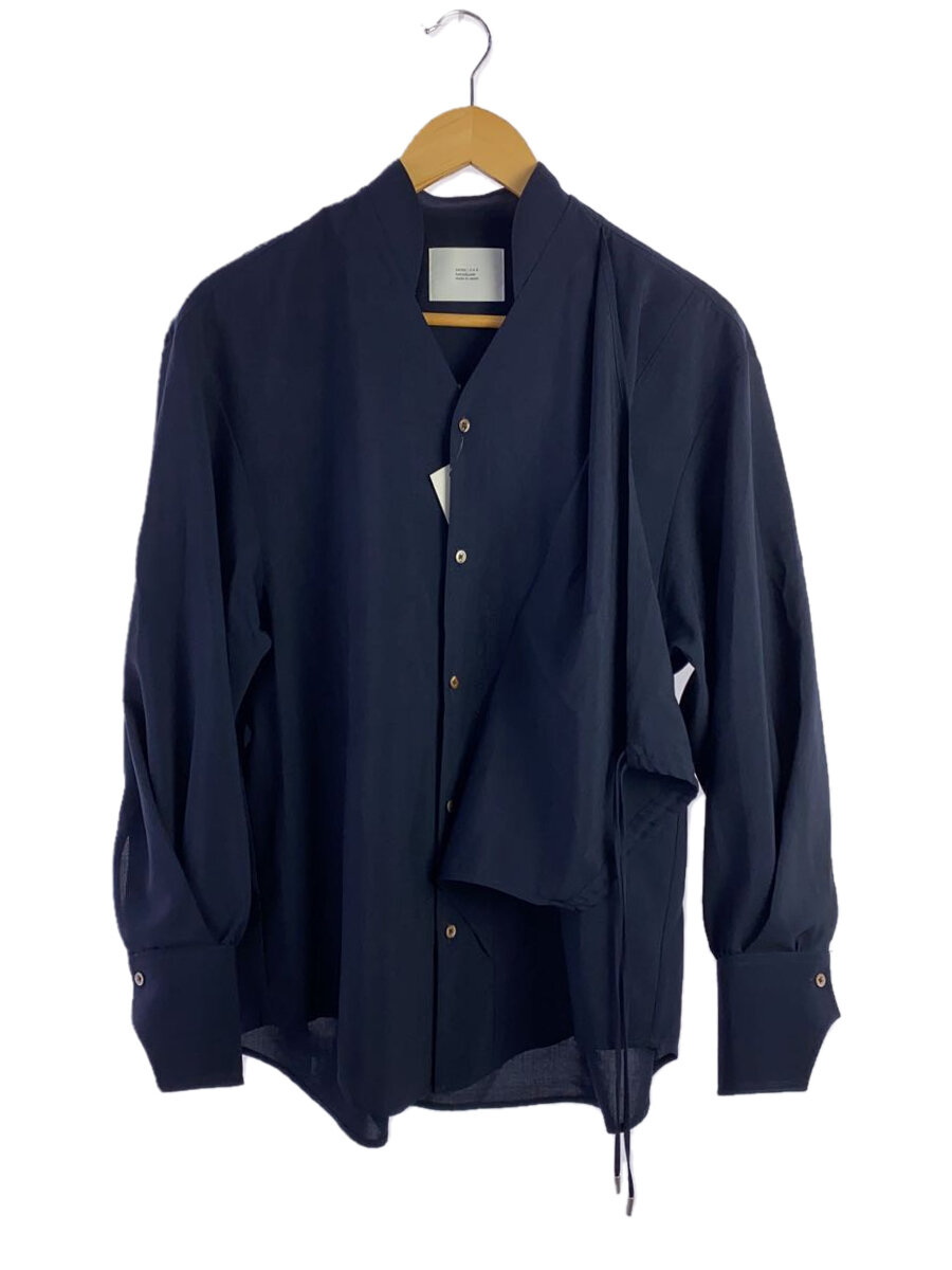 【中古】hatra◆ブラウス/1/ポリエステル/NVY/ユニセックス/Alias_Blouse【レディースウェア】