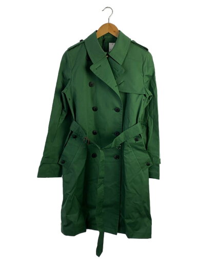 【中古】Aquascutum◆トレンチコート/--/コットン/GRN/無地/5027450385【レディースウェア】 【中古】Aquascutum◆トレンチコート/--/コットン/GRN/無地/5027450385【レディースウェア】