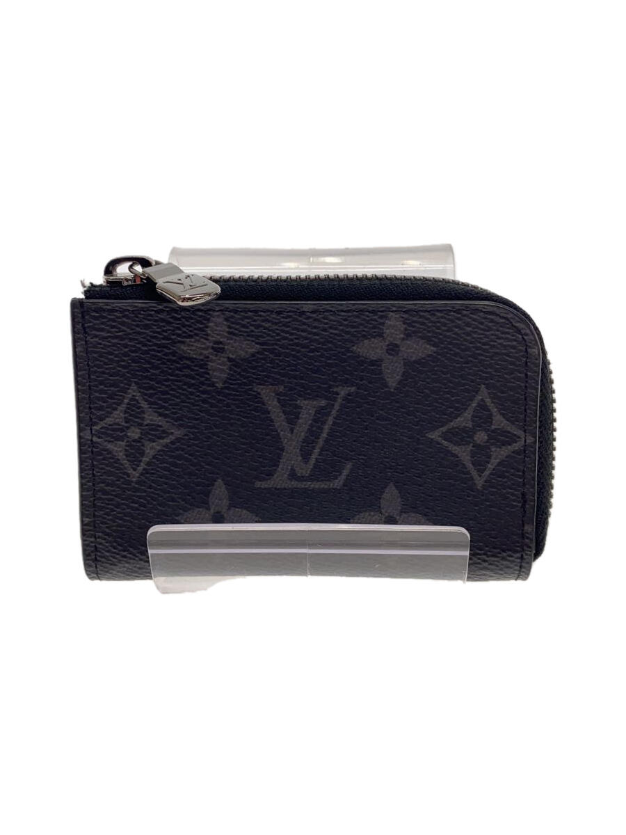 【中古】LOUIS VUITTON◆コインケース/--/BLK/総柄/メンズ【服飾雑貨他】