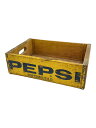 【中古】PEPSI-COLA/ウッドボックス/クレート/インテリア雑貨/YLW【インテリア小物・日用雑貨】