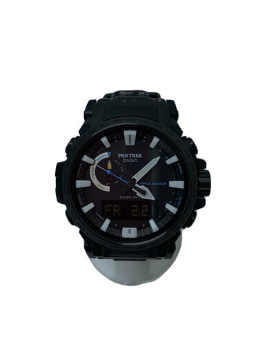 【中古】CASIO◆ソーラー腕時計_PRO TREK/デジアナ/BLK/BLK【服飾雑貨他】 【中古】CASIO◆ソーラー腕時計_PRO TREK/デジアナ/BLK/BLK【服飾雑貨他】