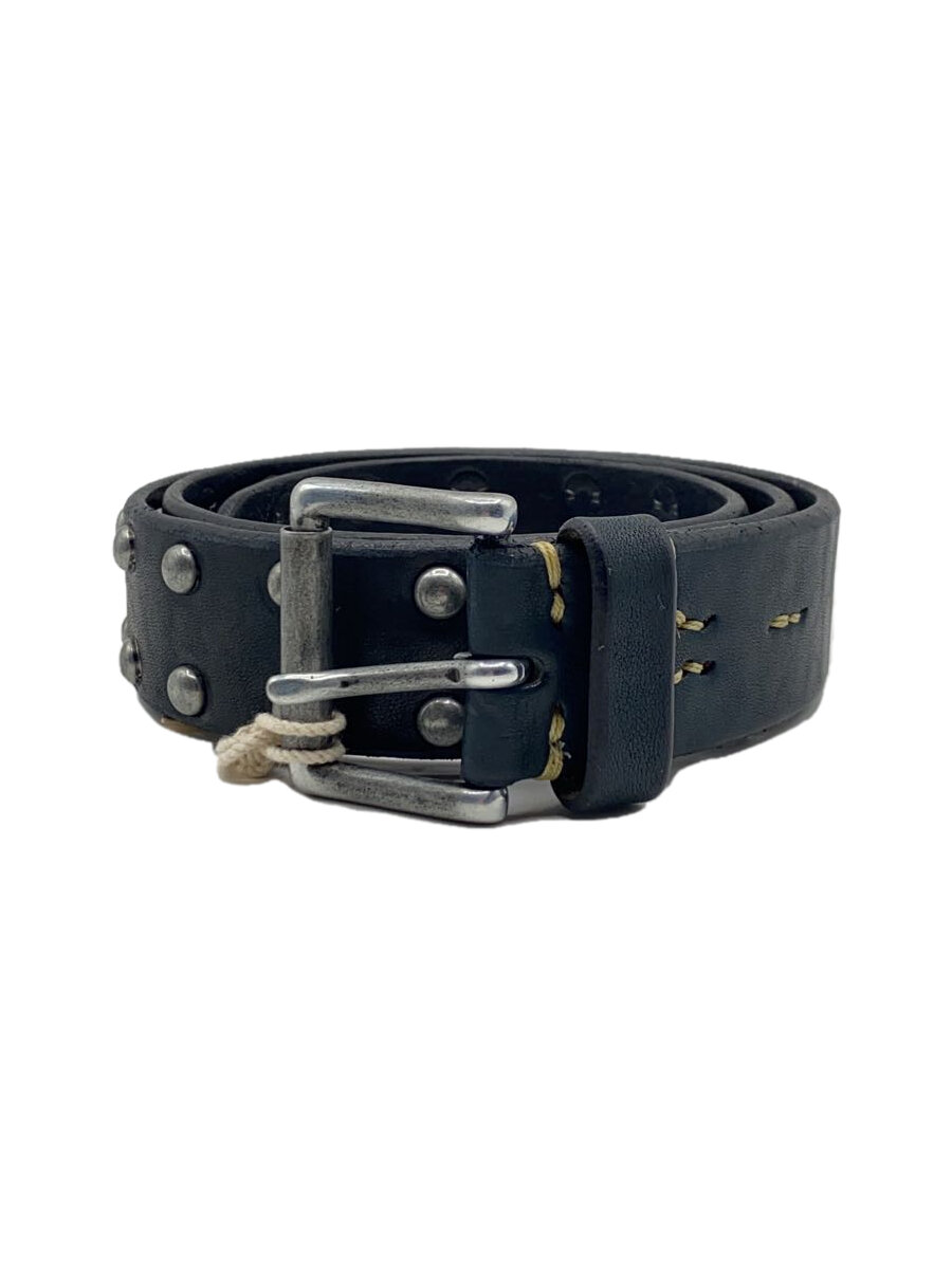 【中古】Vintage Works◆Leather belt 5Hole/ベルト/レザー/NVY/メンズ/DH5550【服飾雑貨他】
