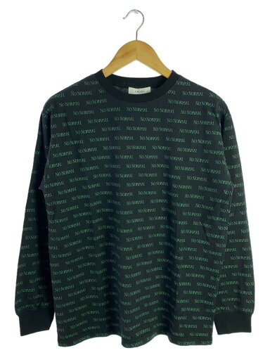 【中古】AMERI◆長袖Tシャツ/FREE/コットン/BLK/総柄/02320390850【レディースウェア】 【中古】AMERI◆長袖Tシャツ/FREE/コットン/BLK/総柄/02320390850【レディースウェア】