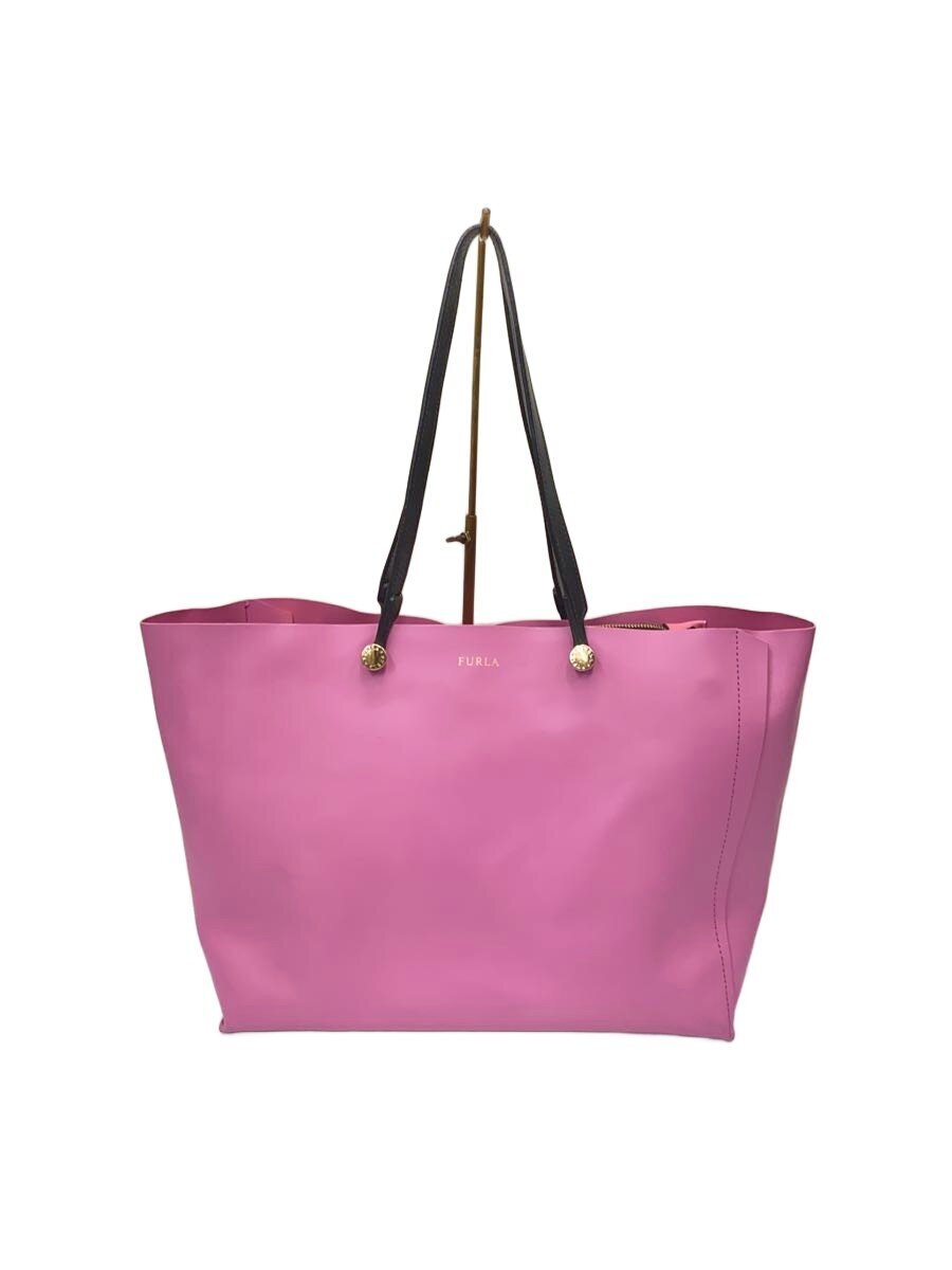 【中古】FURLA◆トートバッグ/--/PNK/�