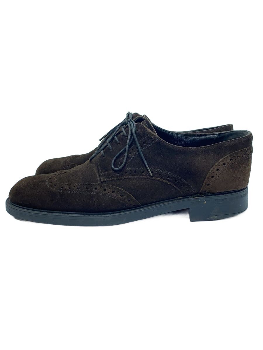 【中古】Ermenegildo Zegna◆ドレスシューズ/UK8/BRW/スウェード/A1547/外羽根/5ア...