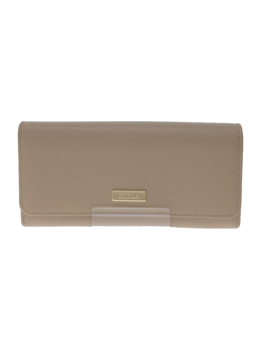 【中古】FURLA◆長財布/レザー/PNK/レディース//【服飾雑貨他】
