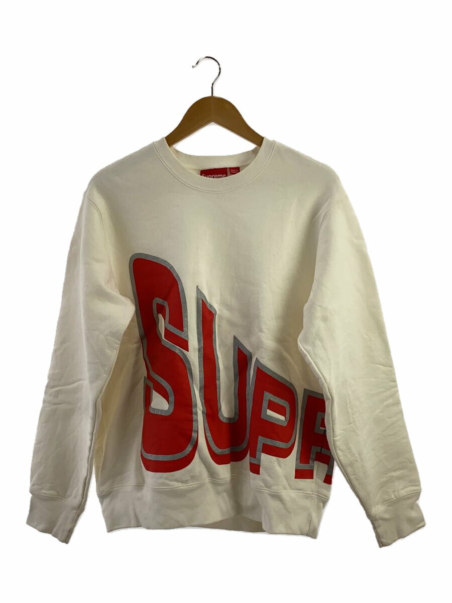 【中古】Supreme◆スウェット/M/コットン/WHT/プリント【メンズウェア】