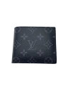 【中古】LOUIS VUITTON◆ポルト・フォイユ・マルコNM_モノグラム・エクリプス_BLK/PVC/BLK/M62545【服飾雑貨他】(4)