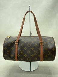 【中古】LOUIS VUITTON◆1)パピヨン30_モノグラム・キャンバス_BRW/PVC/茶色/ブラウン【バッグ】