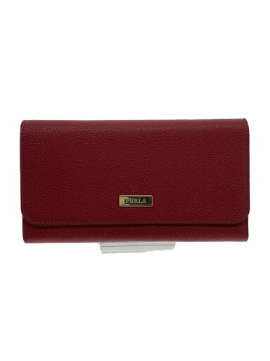 【中古】FURLA◆長財布/レザー/RED/無地/レディース【服飾雑貨他】 【中古】FURLA◆長財布/レザー/RED/無地/レディース【服飾雑貨他】