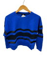 【中古】DIESEL◆スウェット/XS/コットン/BLU/ボーダー【レディースウェア】(4)