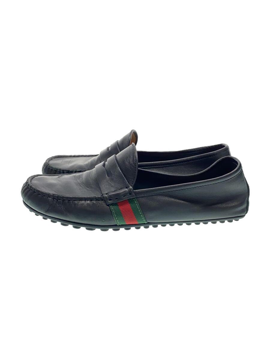 GUCCI◆ローファー/--/BLK/レザー/566294