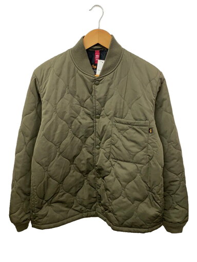 【中古】ALPHA INDUSTRIES◆キルティングジャケット/M/ポリエステル/KHK/無地/TA1646【メンズウェア】 【中古】ALPHA INDUSTRIES◆キルティングジャケット/M/ポリエステル/KHK/無地/TA1646【メンズウェア】