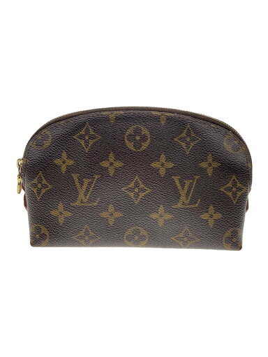 【中古】LOUIS VUITTON◆ポシェット・コスメティックPM_モノグラム・キャンバス_BRW/PVC/BRW【バッグ】 【中古】LOUIS VUITTON◆ポシェット・コスメティックPM_モノグラム・キャンバス_BRW/PVC/BRW【バッグ】