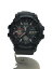 【中古】CASIO◆ソーラー腕時計・G-SHOCK/デジアナ/ラバー/BLK/BLK【服飾雑貨他】