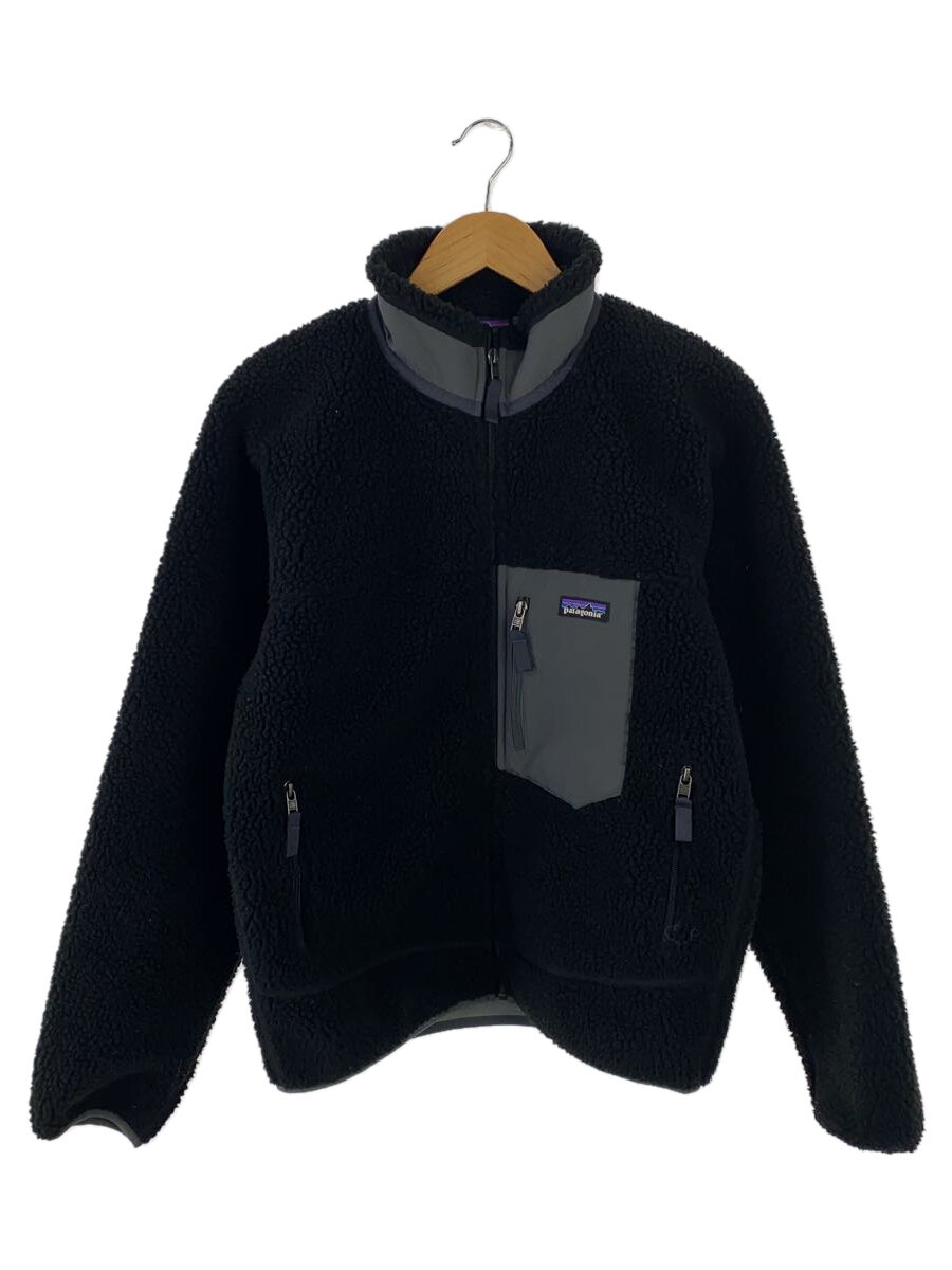 【中古】patagonia◆パタゴニア/フリースジャケット/S/ポリエステル/ブラック/黒/STY23056FA18【メンズウェア】