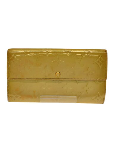 【中古】LOUIS VUITTON◆ポルト・フォイユ・サラ_モノグラム・ヴェルニ_BEG/エナメル/YLW/モノグラム/レディース【服飾雑貨他】 【中古】LOUIS VUITTON◆ポルト・フォイユ・サラ_モノグラム・ヴェルニ_BEG/エナメル/YLW/モノグラム/レディース【服飾雑貨他】