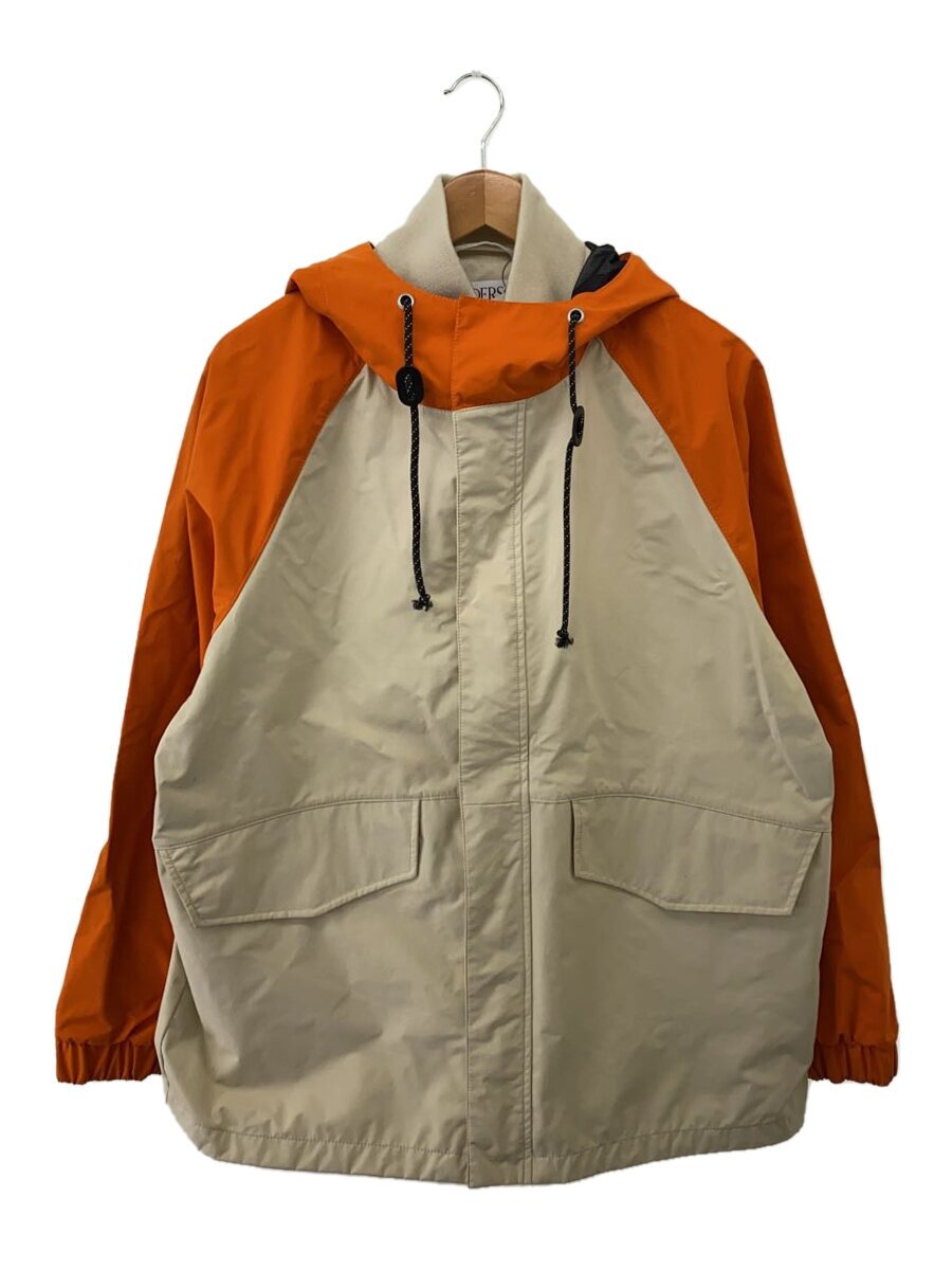 【中古】JW ANDERSON(J.W.ANDERSON)◆バイカラーフーデッドジャケット/M/ポリエステル/ベージュ/JK0220PG1184152//【メンズウェア】