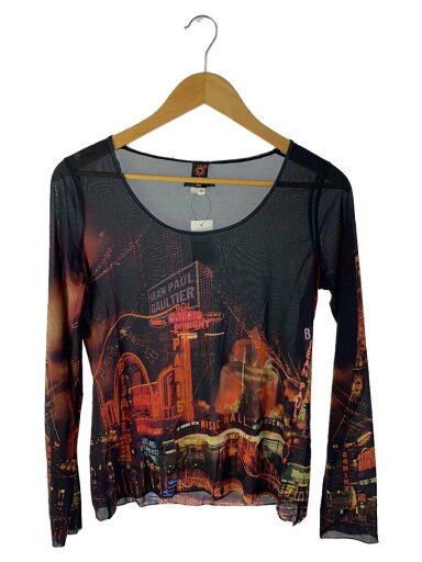 【中古】Jean Paul GAULTIER SOLEIL◆PARIS/長袖カットソー/XL/ナイロン/マルチカラー/総柄【レディースウェア】 【中古】Jean Paul GAULTIER SOLEIL◆PARIS/長袖カットソー/XL/ナイロン/マルチカラー/総柄【レディースウェア】