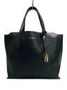 【中古】FURLA◆サリー/トートバッグ/レザー/BLK/無地/285789【バッグ】