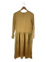 【中古】Steven Alan◆RIACETATE CUPRO GATHER DRESS/S/長袖ワンピース/M/BEG/無地【レディースウェア】(4)