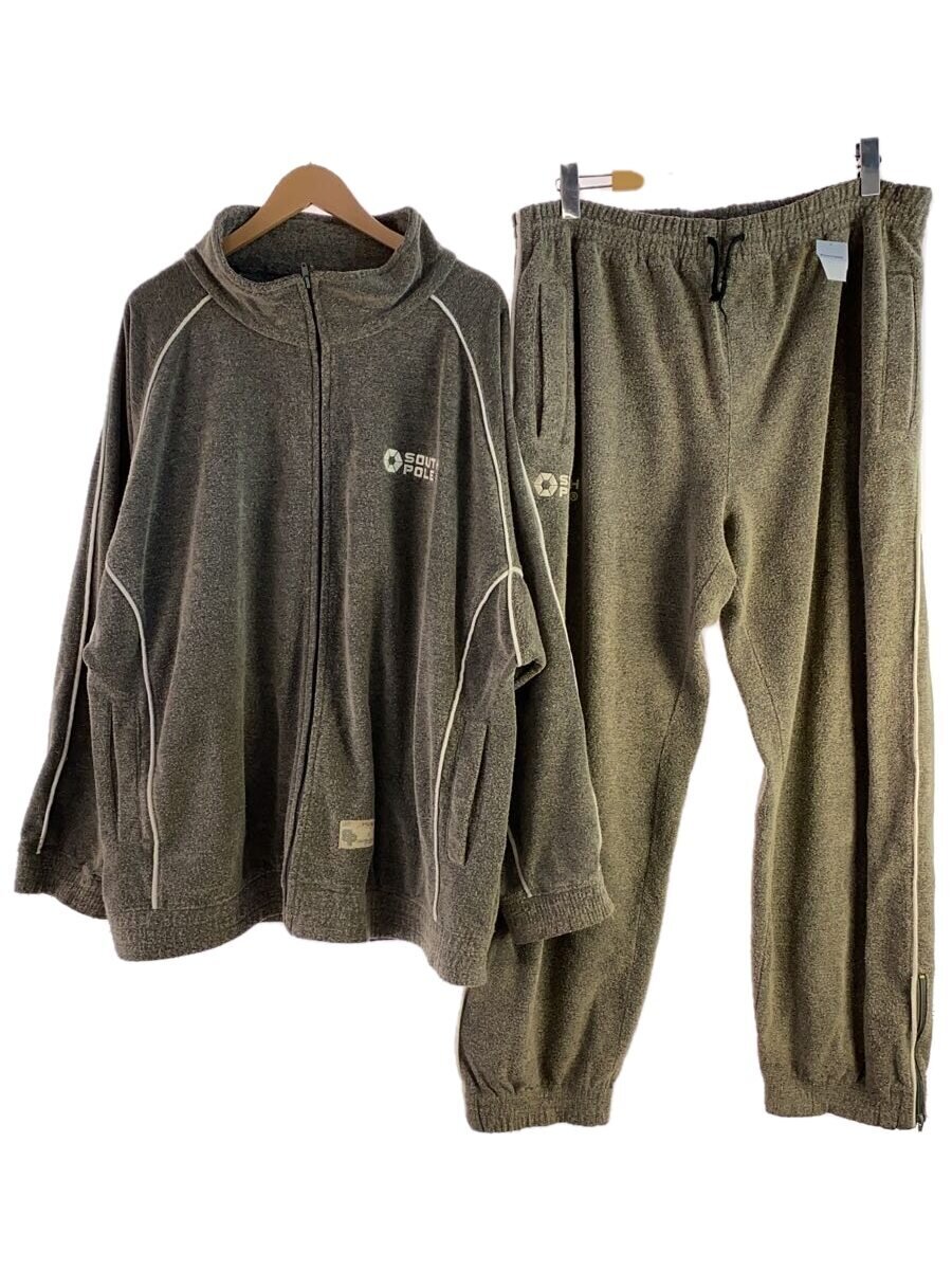 【中古】SOUTH POLE◆セットアップ/XXL/ベロア/GRY//【メンズウェア】