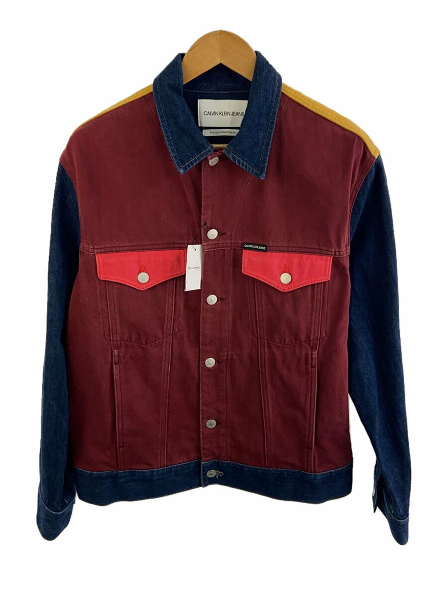 【中古】Calvin Klein◆Gジャン/M/コットン/RED/J208242【メンズウェア】