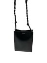 【中古】JIL SANDER◆ショルダーバッグ/レザー/BLK【バッグ】(4)