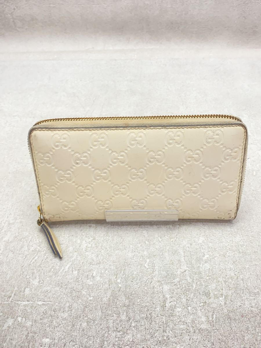 【中古】GUCCI◆長財布/--/WHT/総柄/メンズ/203887【服飾雑貨他】