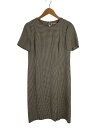 【中古】Aquascutum◆半袖ワンピース/9/ウール/マルチカラー/総柄/1488261【レディースウェア】(4)