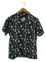 【中古】Rags MCGREGOR◆アロハシャツ/S/--/BLK/総柄/211164106【メンズウェア】(4)