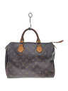 【中古】LOUIS VUITTON◆1)スピーディ30_モノグラム・キャンバス_BRW/PVC/BRW/総柄【バッグ】