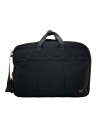 【中古】PORTER◆TENSION 3WAY OVERNIGHT BRIEFCASE/ナイロン/BLK【バッグ】