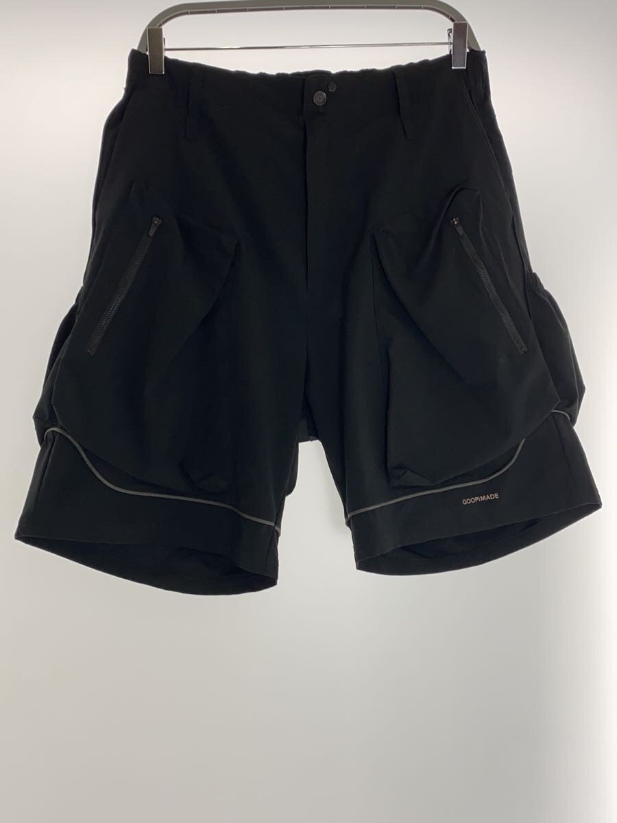 GOOPi MADE◆ショートパンツ/ポリエステル/BLK/GOOPI-24SS-AUG-0124SS//