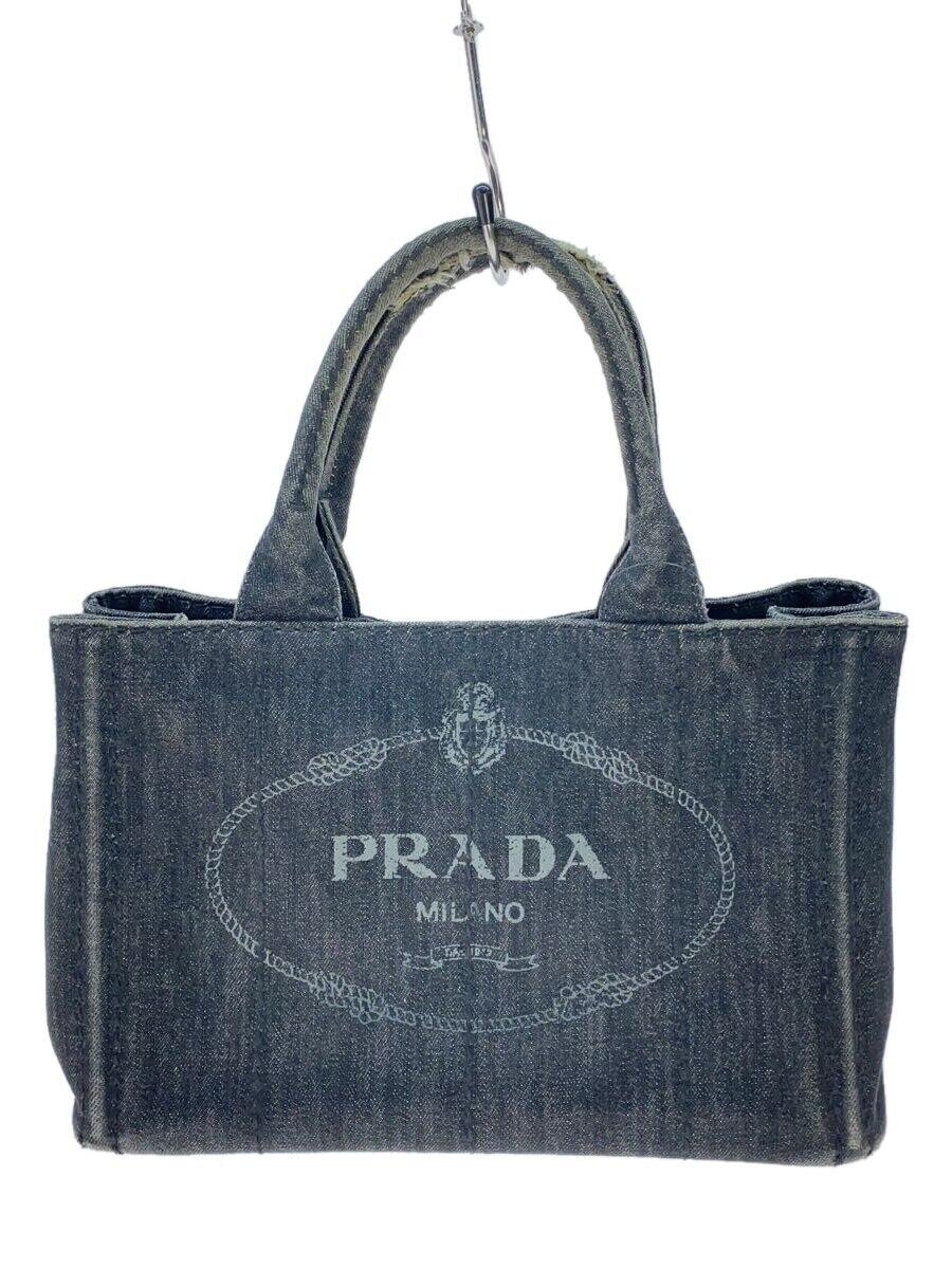 【中古】PRADA◆ハンドバッグ/キャン