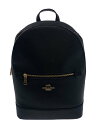 【中古】COACH◆21AW/KENLEY/ケンリー バックパック/クロスグレインレザー/リュック/レザー/BLK/C5680【バッグ】
