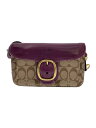 【中古】COACH◆ウエストバッグ/キャンバス【バッグ】