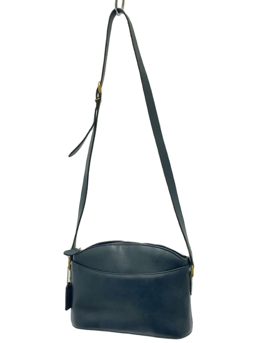 COACH - 【中古】COACH◆ショルダーバッグ/レザー/NVY/無地/M5E-4405【バッグ】